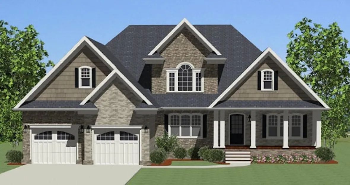 Full Rendering for House Plan #721732