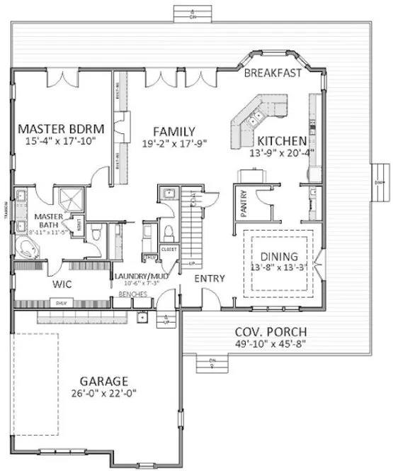 Main Floor Plan for House Plan #720713