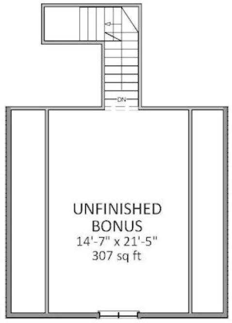 Attic Plan for House Plan #723702