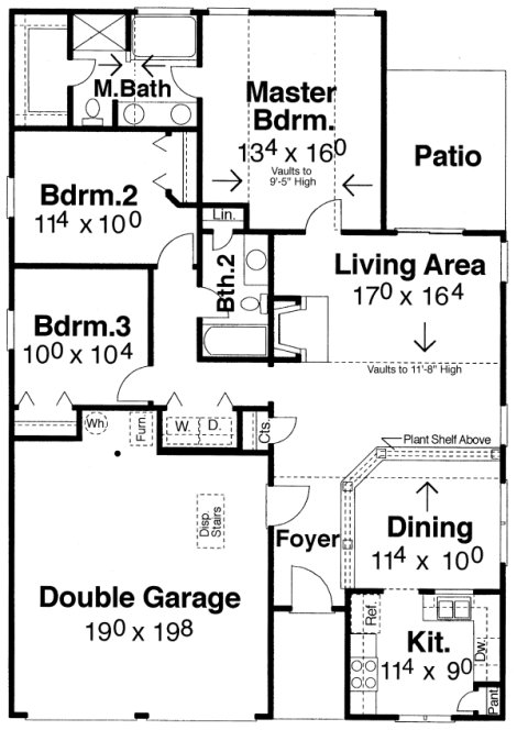 Main Floor Plan for House Plan #125631