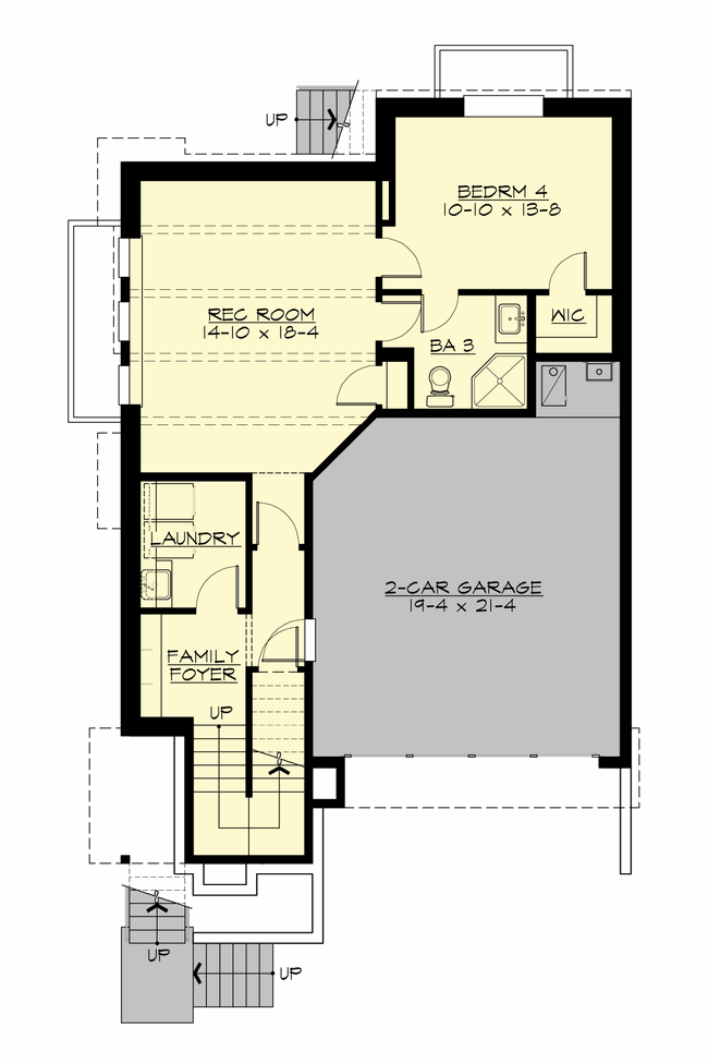 Basement Plan for House Plan #331682