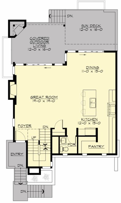 Main Floor Plan for House Plan #331682
