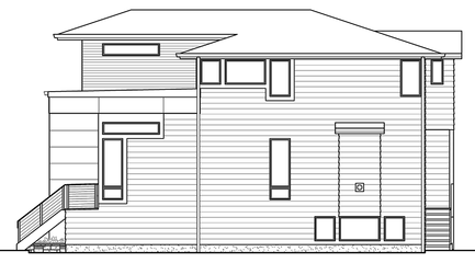Right Elevation for House Plan #337782