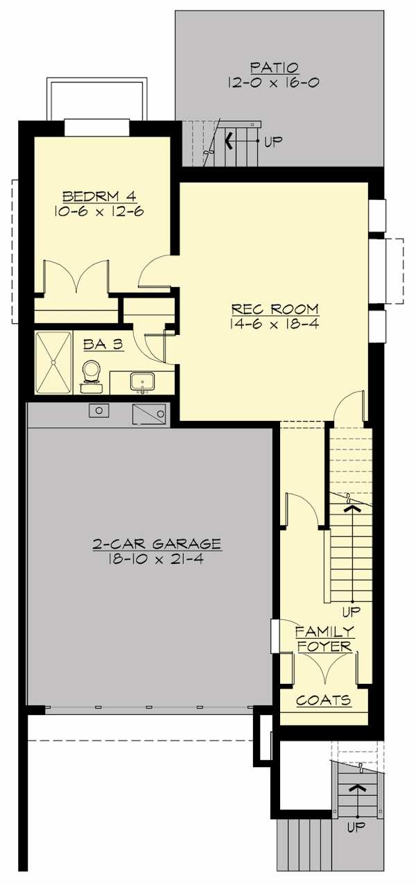 Basement Plan for House Plan #337782