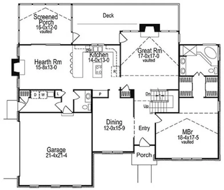 Main Floor Plan for House Plan #637952