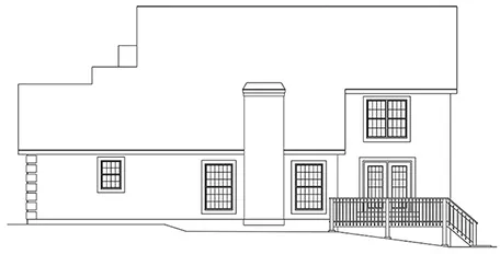 Right Elevation for House Plan #635891