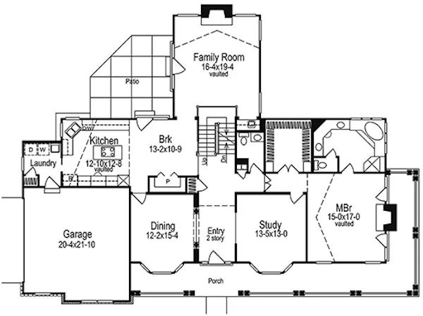 Main Floor Plan for House Plan #638282