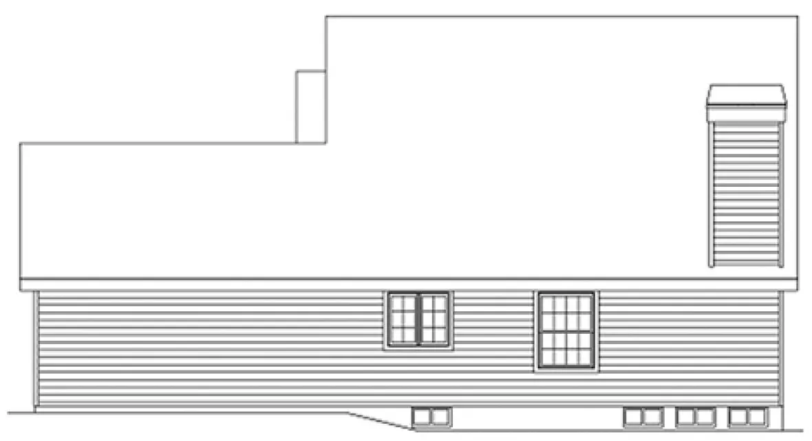 Right Elevation for House Plan #636892