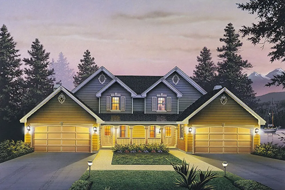 Full Rendering for House Plan #636892