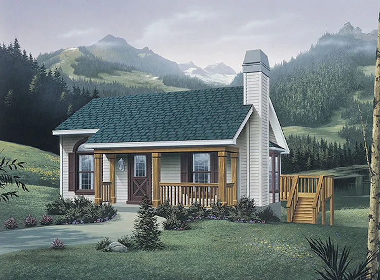 Full Rendering for House Plan #630697