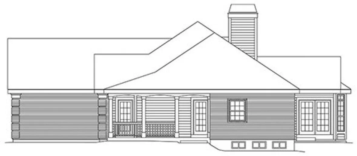 Right Elevation for House Plan #638082