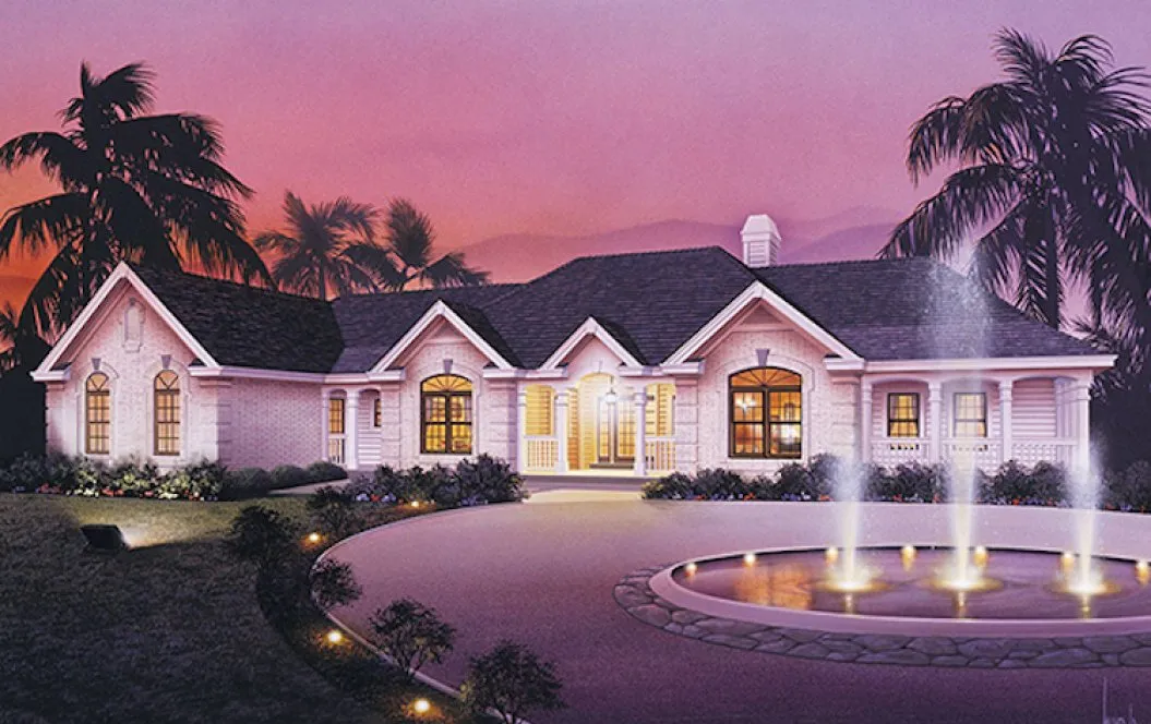 Full Rendering for House Plan #638082