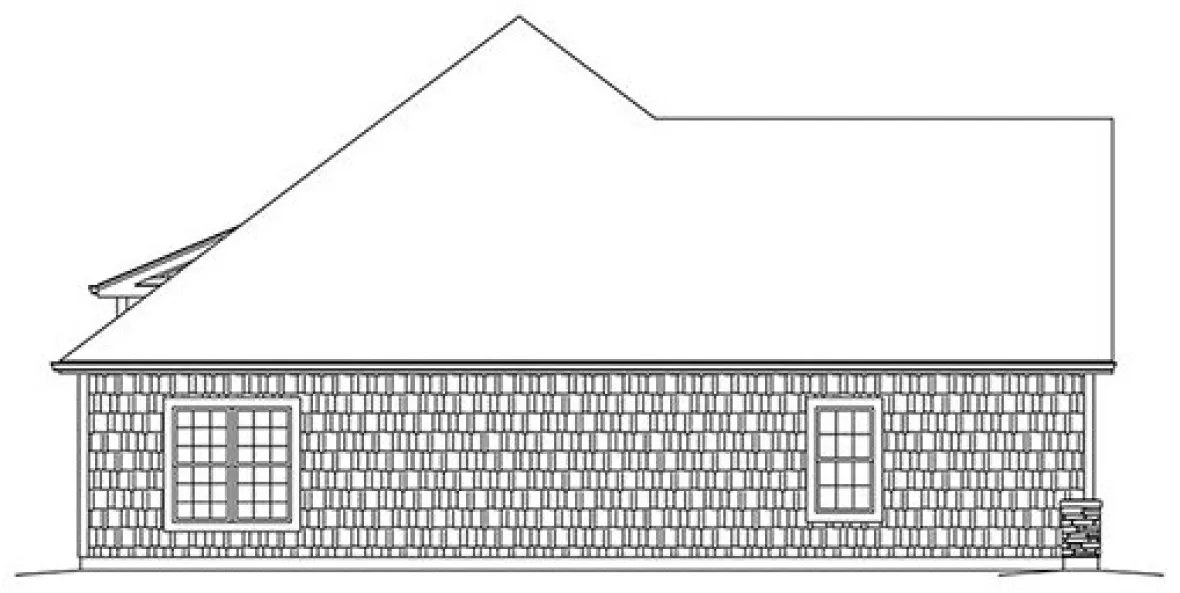 Left Elevation for House Plan #635161