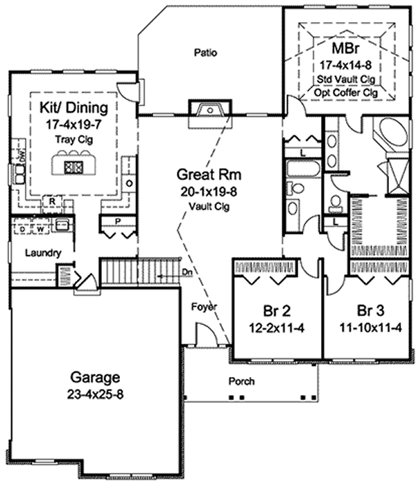Main Floor Plan for House Plan #630502