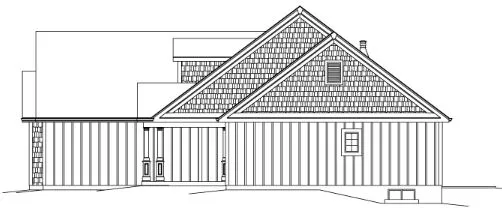 Right Elevation for House Plan #633891