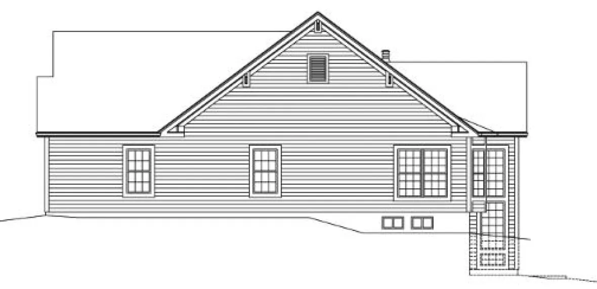 Right Elevation for House Plan #630481