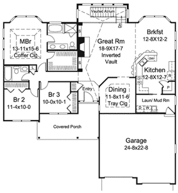 Main Floor Plan for House Plan #630481