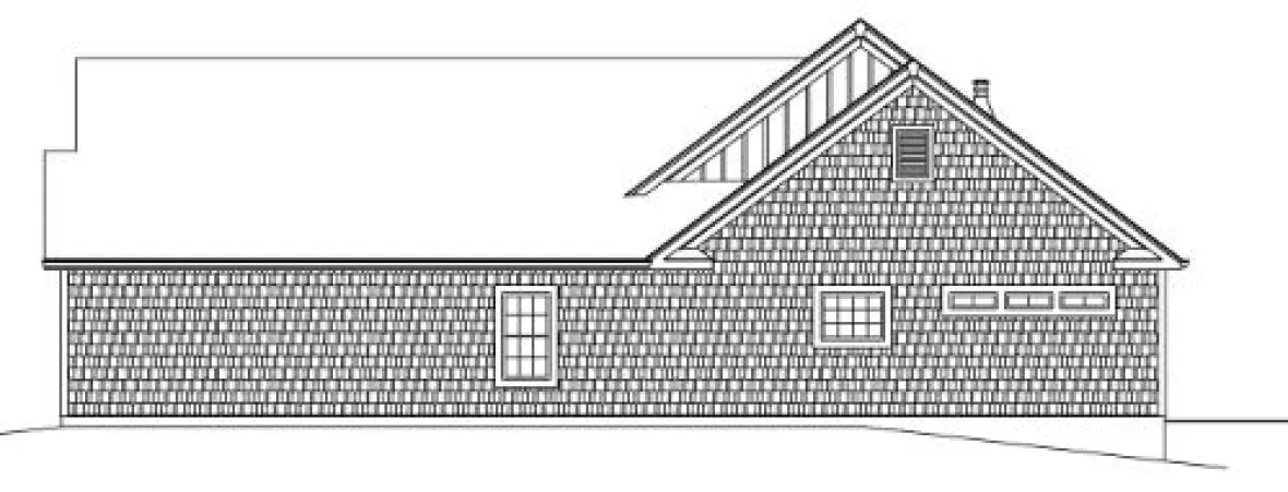 Right Elevation for House Plan #633892