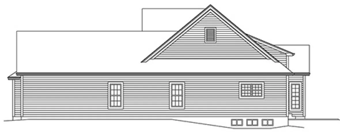 Right Elevation for House Plan #634722