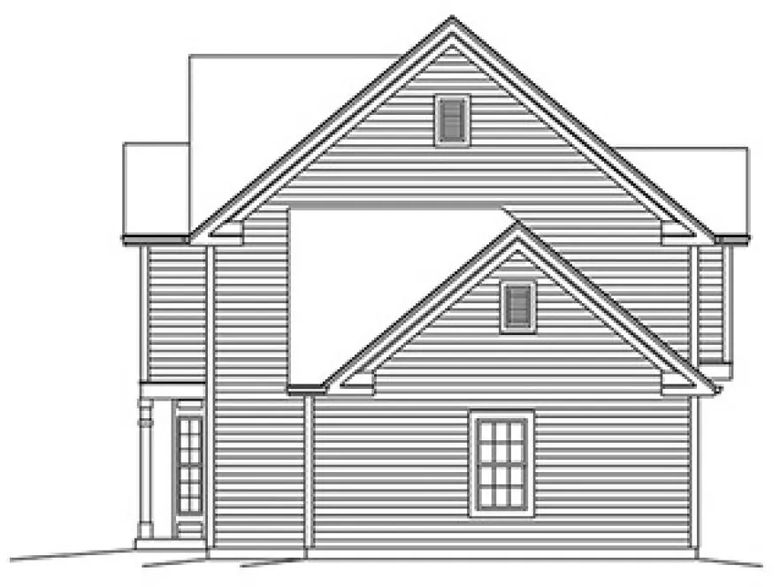Right Elevation for House Plan #639062