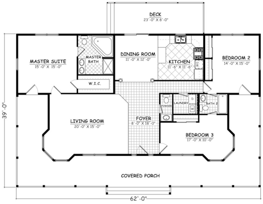 Main Floor Plan for House Plan #744071