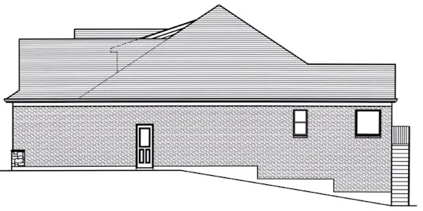 Right Elevation for House Plan #535591