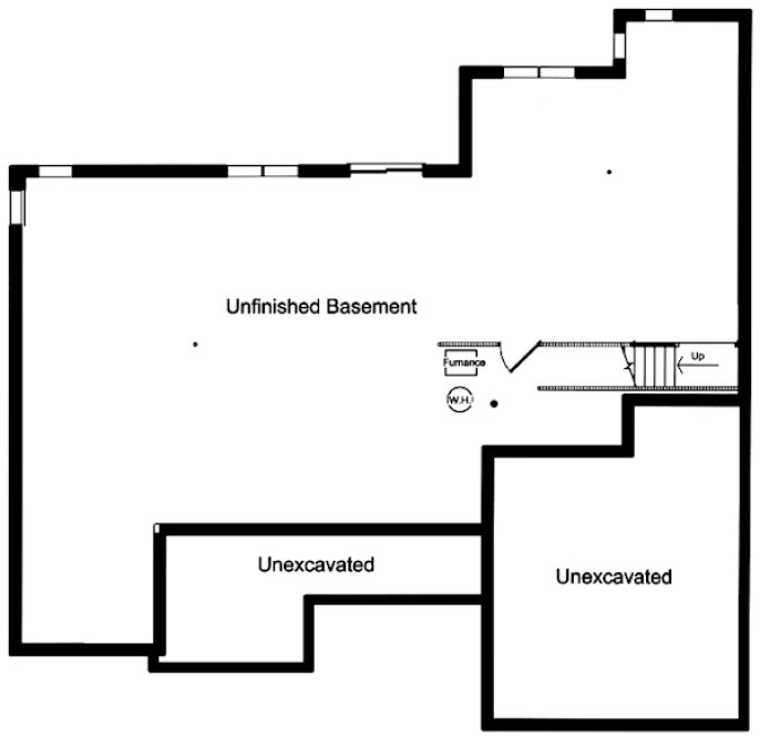 Basement Plan for House Plan #535591