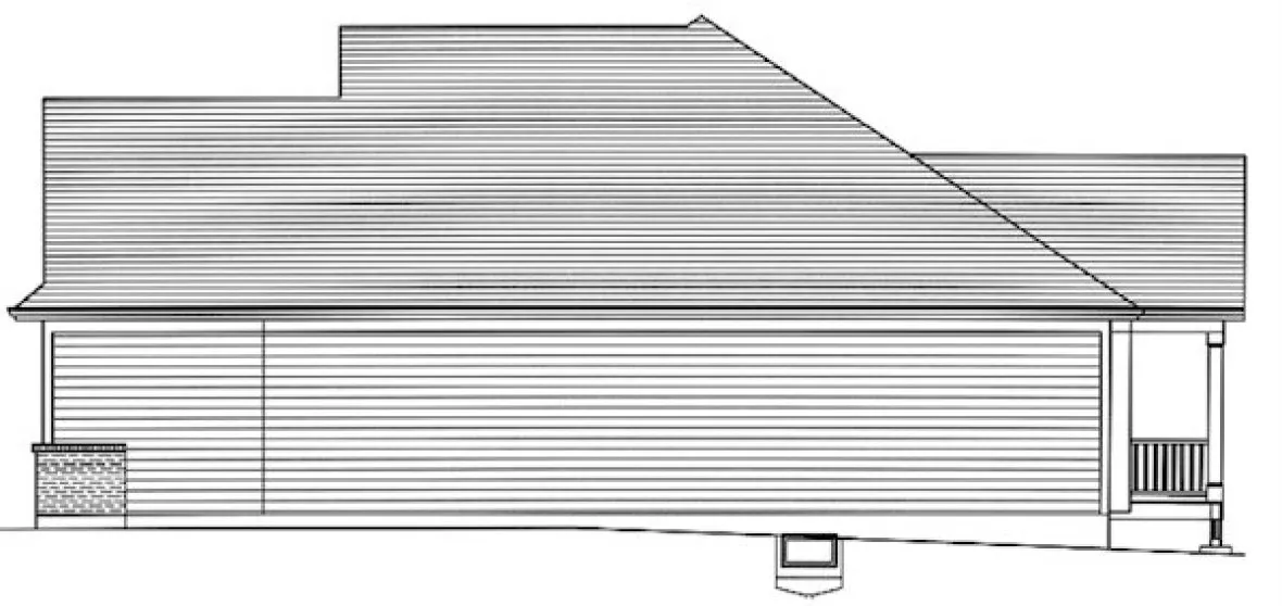 Right Elevation for House Plan #534181