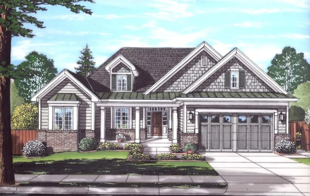 Full Rendering for House Plan #534181