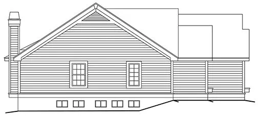Left Elevation for House Plan #631671