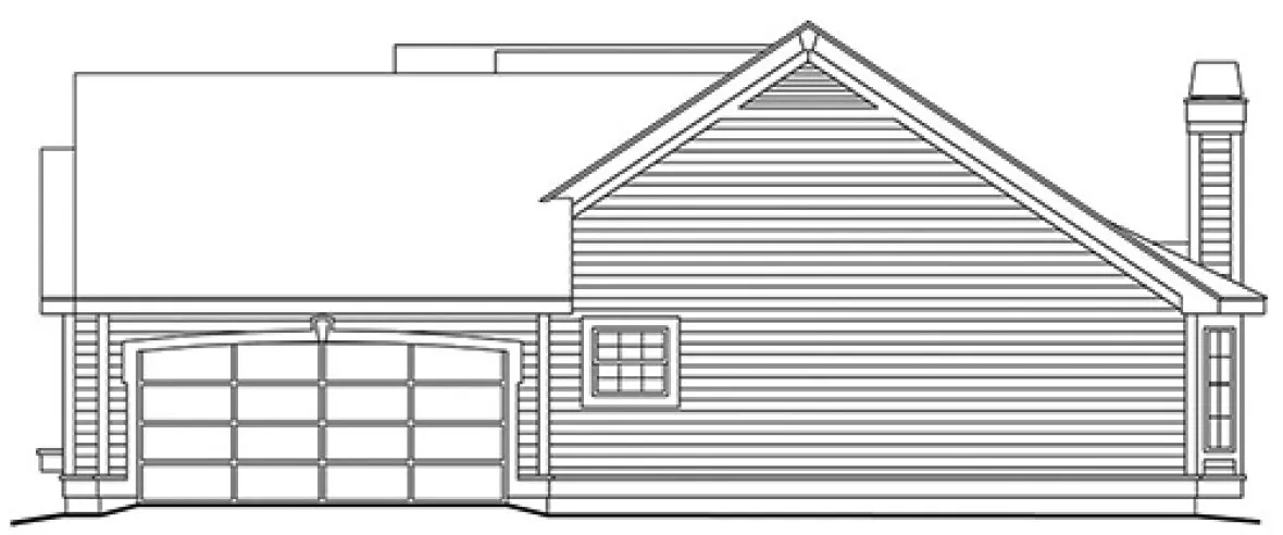 Right Elevation for House Plan #631671