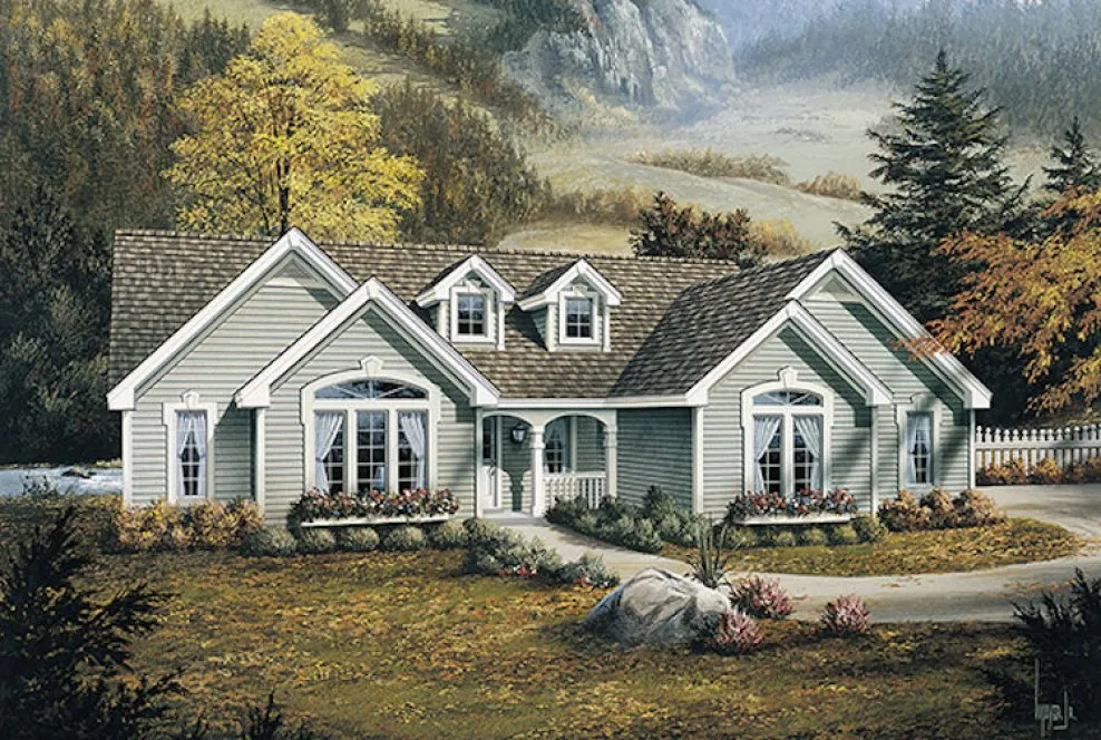 Full Rendering for House Plan #631671