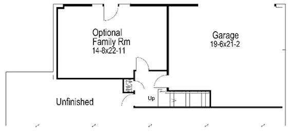 Basement Plan for House Plan #637871