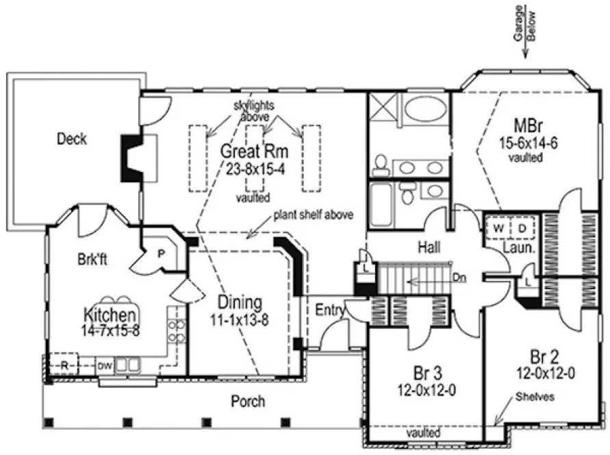 Main Floor Plan for House Plan #637871