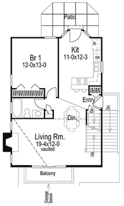 Main Floor Plan for House Plan #632331