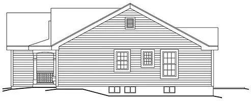 Right Elevation for House Plan #632601