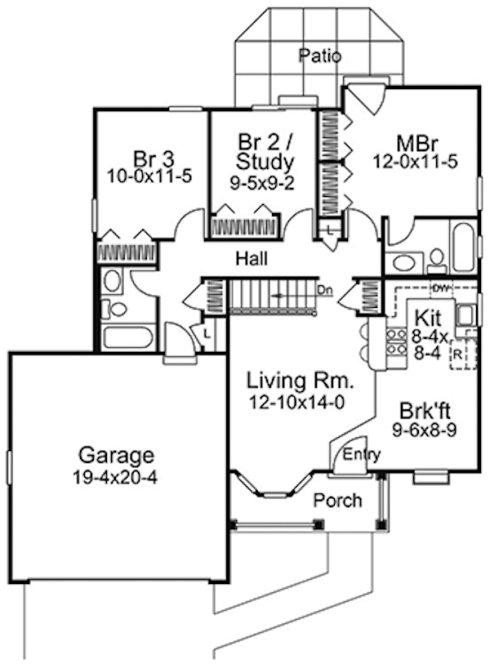Main Floor Plan for House Plan #632601