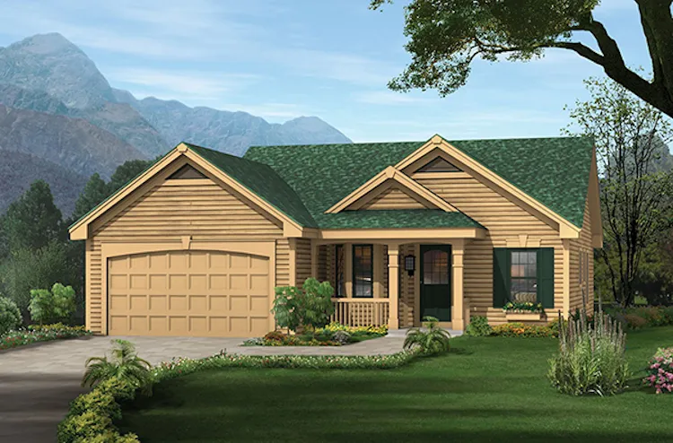 Full Rendering for House Plan #632601