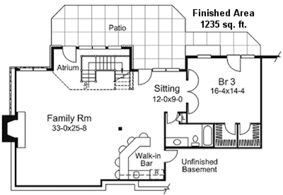 Basement Plan for House Plan #630053