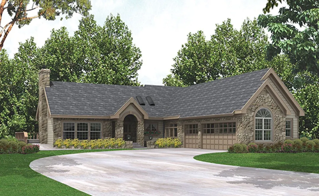 Full Rendering for House Plan #630053