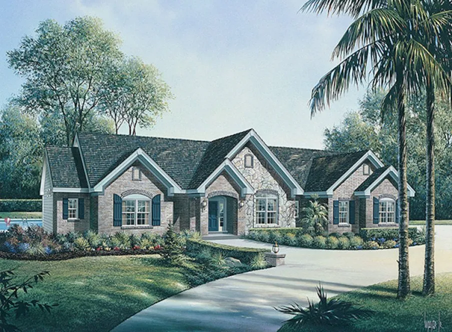 Full Rendering for House Plan #635962