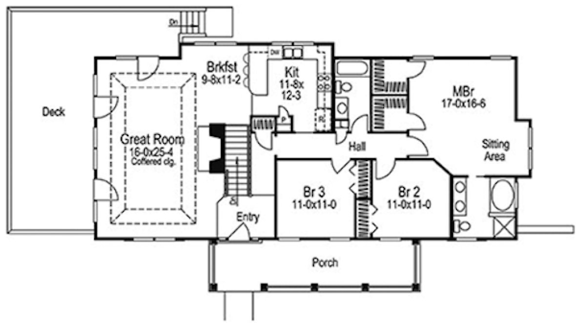 Main Floor Plan for House Plan #631261