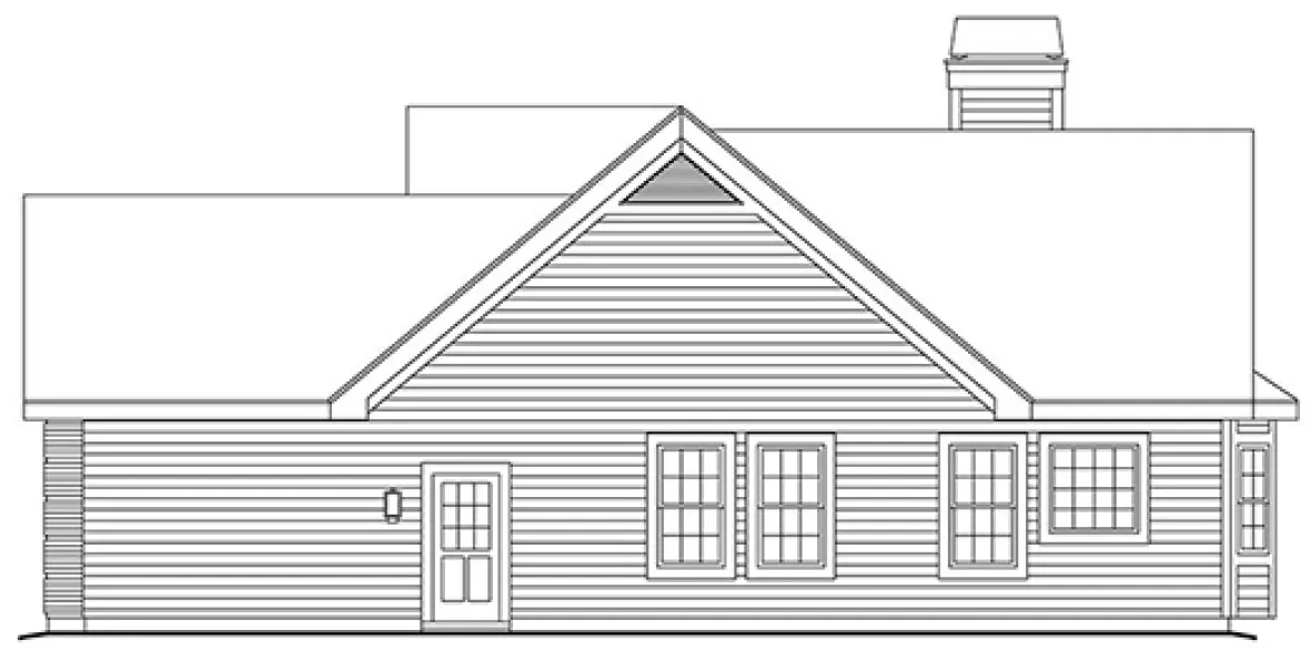 Right Elevation for House Plan #634191