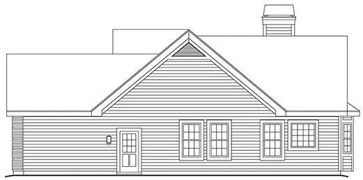 Right Elevation for House Plan #634191