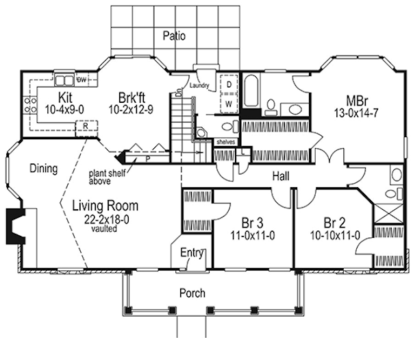 Main Floor Plan for House Plan #639551