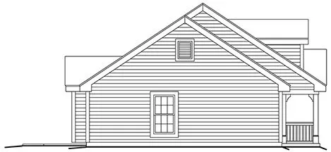 Left Elevation for House Plan #635631