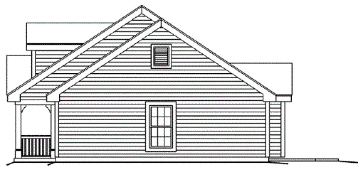 Right Elevation for House Plan #635631