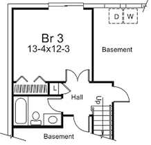 Basement Plan for House Plan #632701