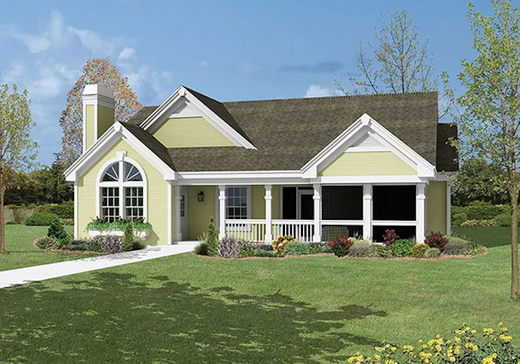 Full Rendering for House Plan #632701