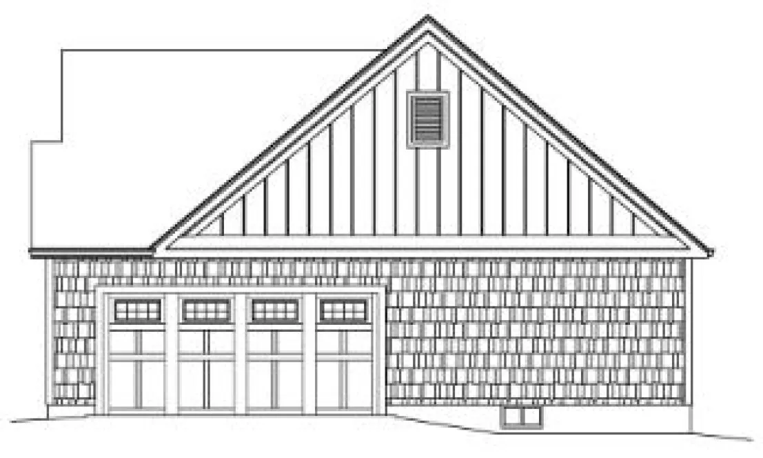 Right Elevation for House Plan #633302